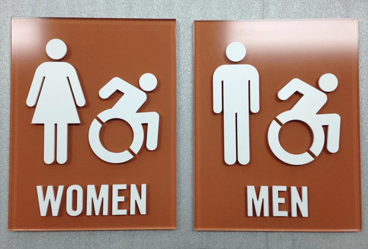Signage for Bathrooms in Morristown