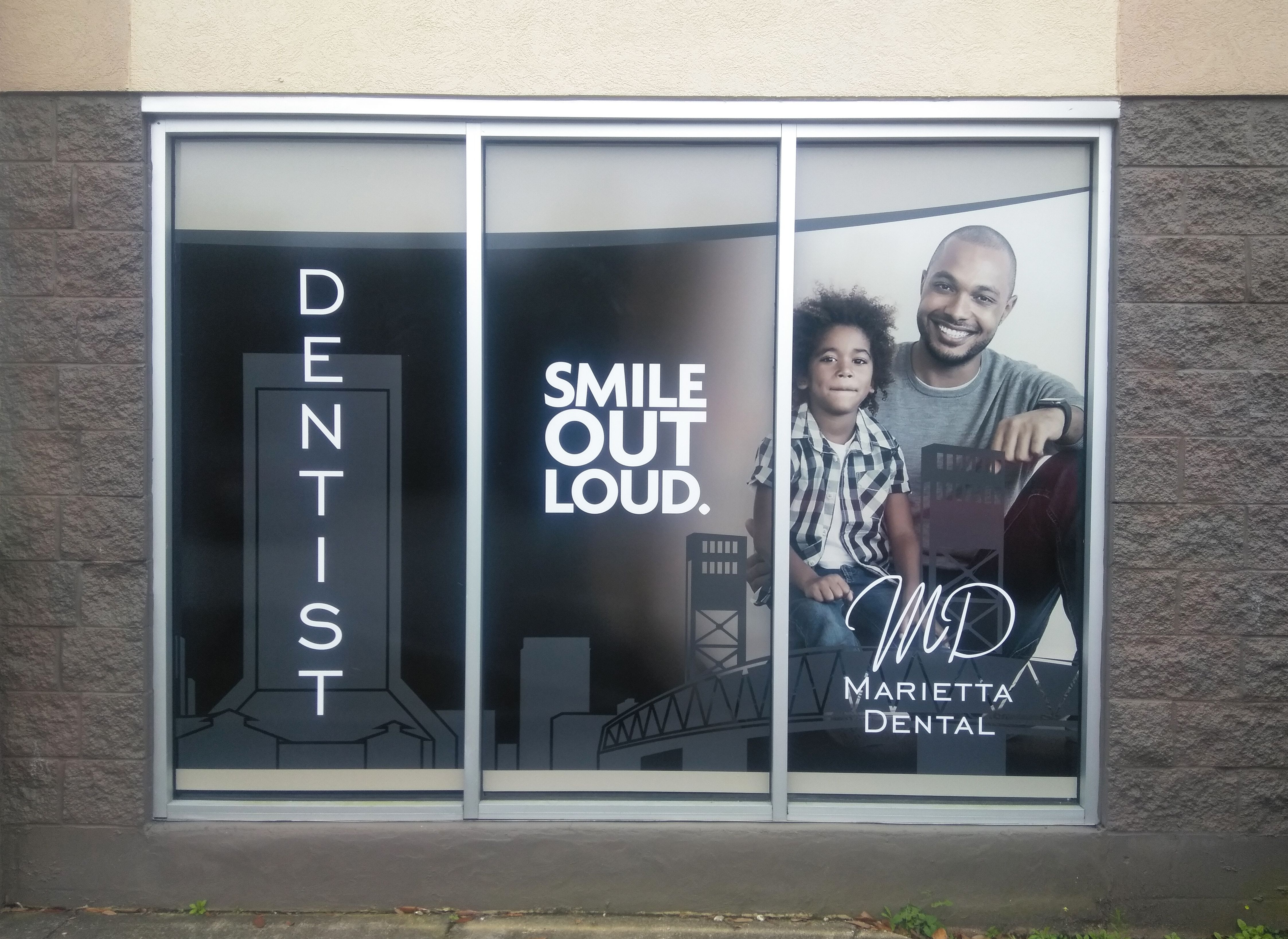 Elegant Dental Care Modern Gold Circle Dentist Business