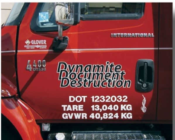 Custom US DOT Lettering | Truck Weight Lettering - Seattle, Everett