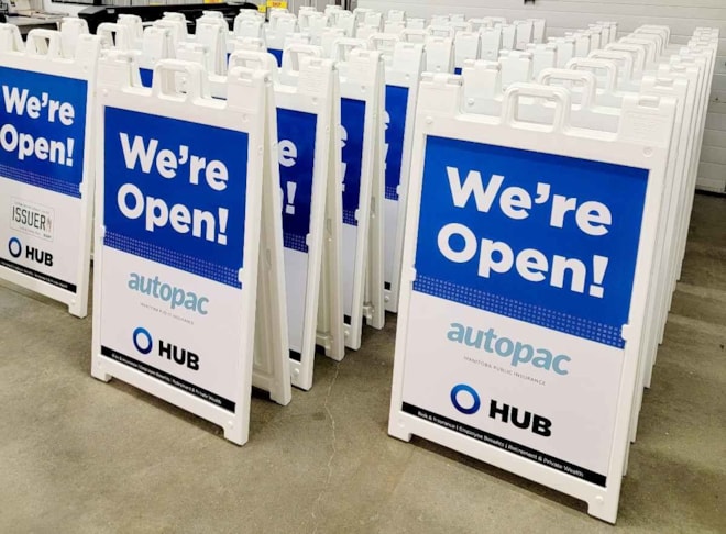 A-Frame Signs in Winnipeg A-Frame Signs in Winnipeg