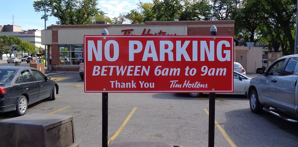 Custom Parking Lot Traffic Control Signs Signs Now Winnipeg