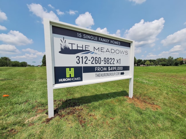 Outdoor Billboard Signs | Real Estate Signs | Mundelein, IL | Metal, Custom Wood Sign Frame, Large Outdoor Sign, Custom Post and Panel Sign Outdoor Billboard Signs | Real Estate Signs | Mundelein, IL | Metal, Custom Wood Sign Frame, Large Outdoor Sign, Custom Post and Panel Sign