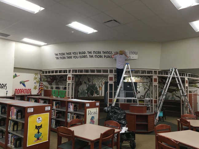 Wall Graphics and Murals for Butterfield School 1 Wall Graphics and Murals for Butterfield School 1