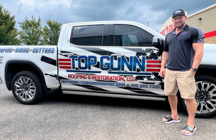 Vehicle Wraps | Construction | Belvidere, IL | Vinyl | Top Gunn Roofing | Roofing Signs | Rockford Roofing Companies | Truck Wraps | Fleet Wraps Vehicle Wraps | Construction | Belvidere, IL | Vinyl | Top Gunn Roofing | Roofing Signs | Rockford Roofing Companies | Truck Wraps | Fleet Wraps