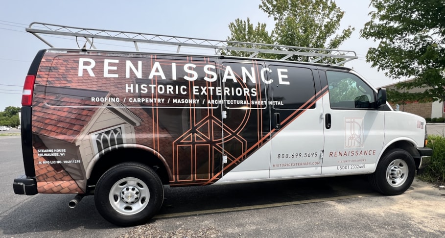 Vehicle Wraps | Construction | Belvidere, IL | Vinyl | Van Wraps | Truck Wraps | Renaissance Historic Exeriors | Belvidere vinyl wraps Vehicle Wraps | Construction | Belvidere, IL | Vinyl | Van Wraps | Truck Wraps | Renaissance Historic Exeriors | Belvidere vinyl wraps