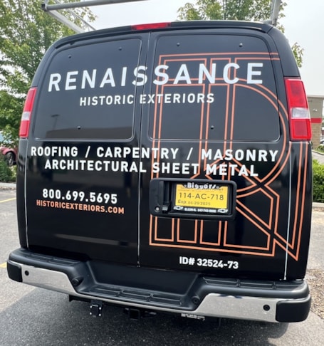Vehicle Wraps | Construction | Belvidere, IL | Vinyl | Van Wraps | Truck Wraps | Renaissance Historic Exeriors | Belvidere vinyl wraps Vehicle Wraps | Construction | Belvidere, IL | Vinyl | Van Wraps | Truck Wraps | Renaissance Historic Exeriors | Belvidere vinyl wraps