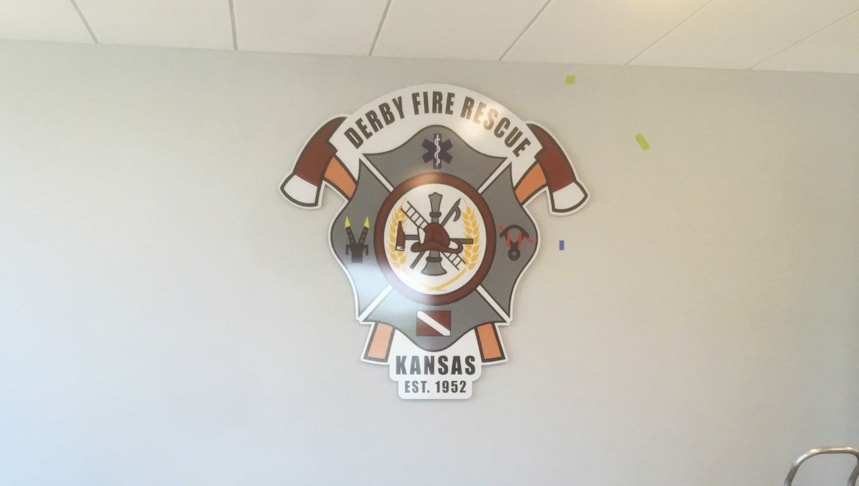 Reception Area Signs | Standoff Signs | Government and Municipal Signs | Derby, Kansas Reception Area Signs | Standoff Signs | Government and Municipal Signs | Derby, Kansas